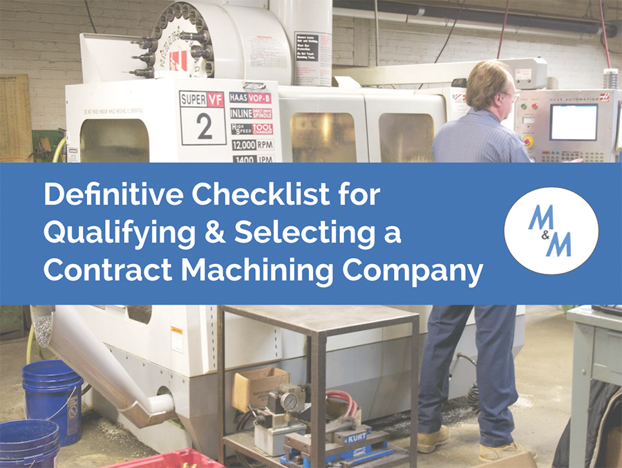 contract machining checklist